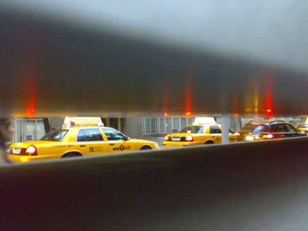 Cars between bars
